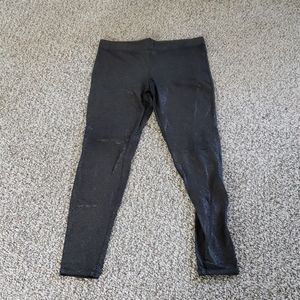 Sparkly black leggings